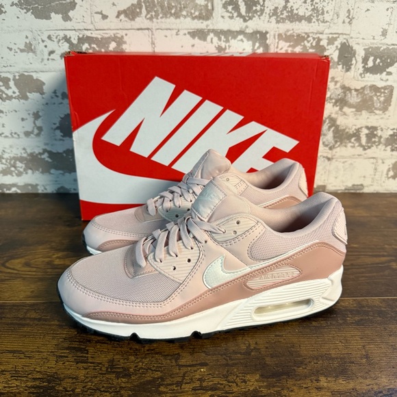 NEW Nike Air Max 90Barely Rose Pink Oxford Black (Women's) size